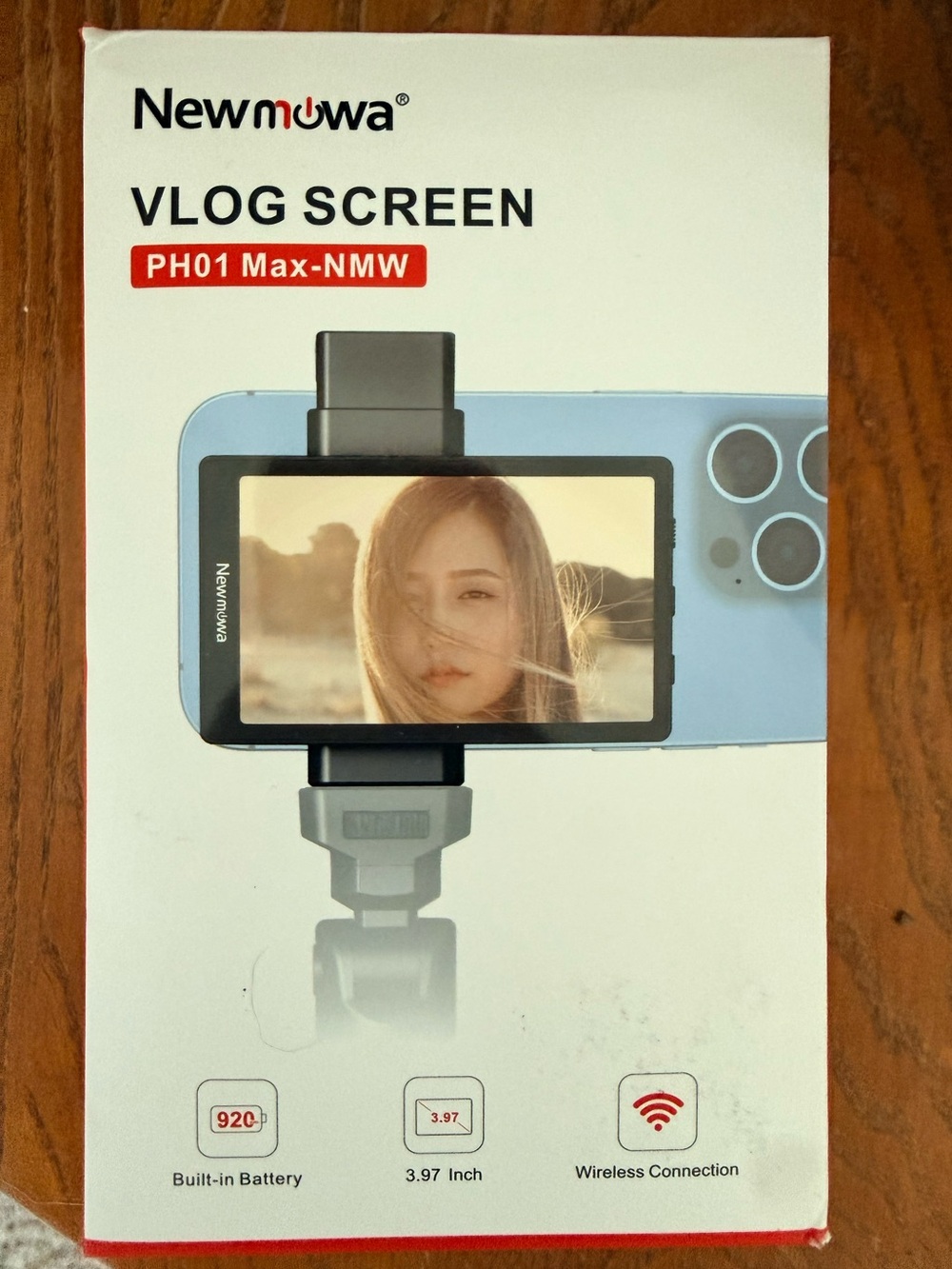Newmowa PH01 Max Wireless Vlog Screen Selfie Monitor for iPhone & Android